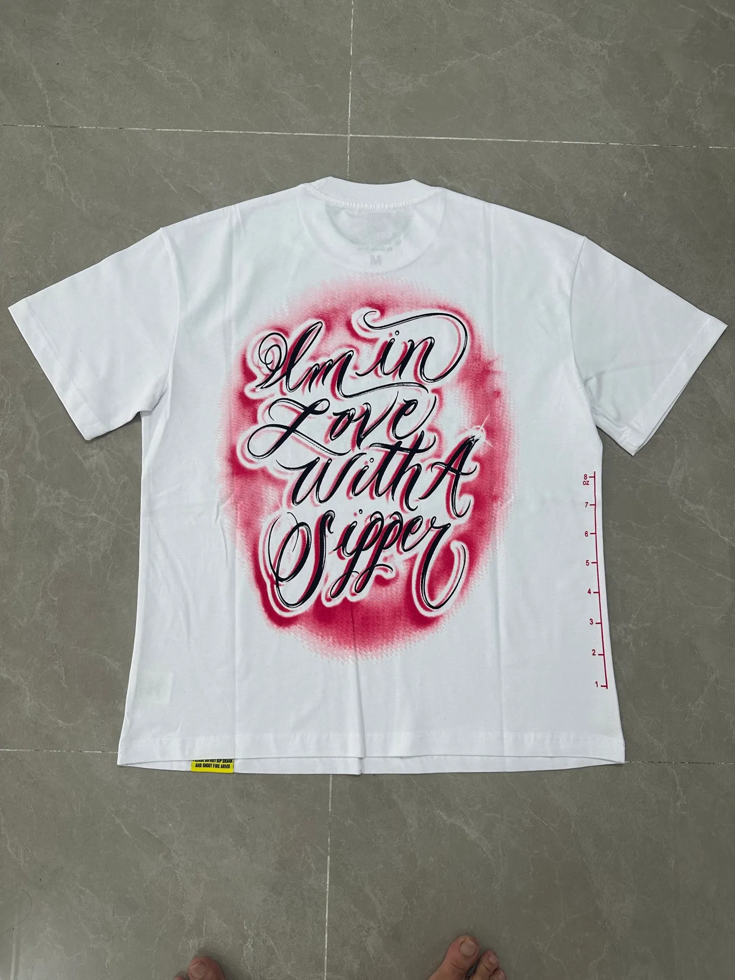 #White | THAT'S A AWFUL LOT OF COUGH SYRUP In Stock Real shot American simple trendy brand loose casual T-shirt Fabric (fabric): 32 counts Weight combed double yarn pure cotton Sizes (size): S-M L X L Color (colour): White